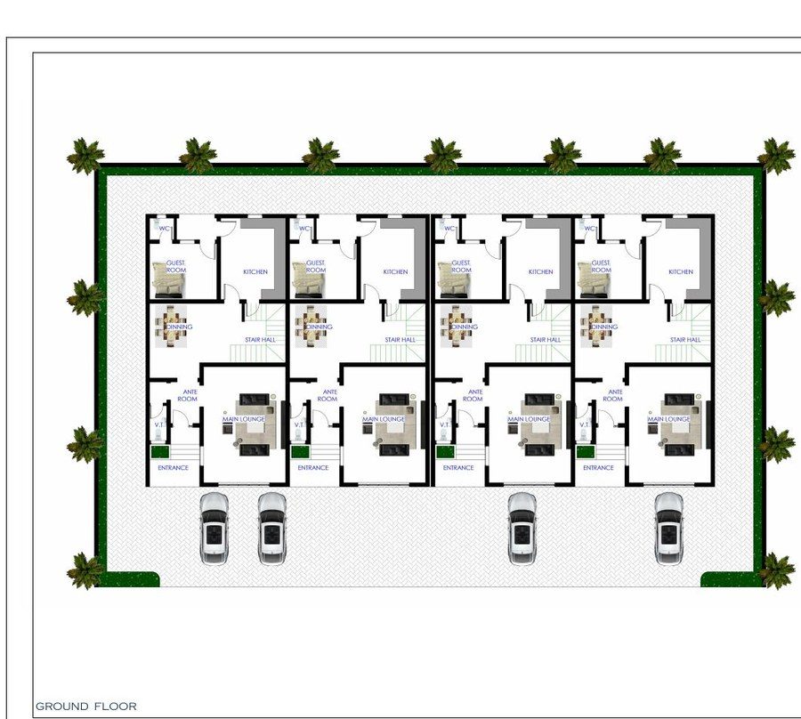4 BEDROOM TERRACE floor plan
